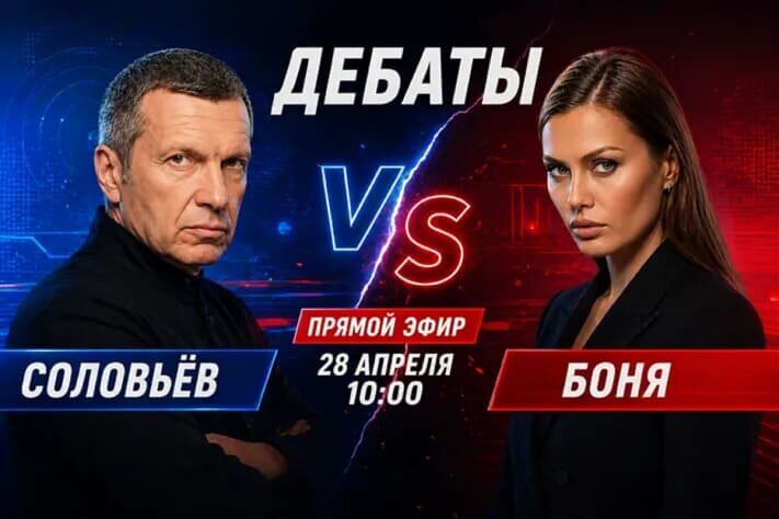 Соловьев Боня дебаты 28.04.2026 смотреть онлайн